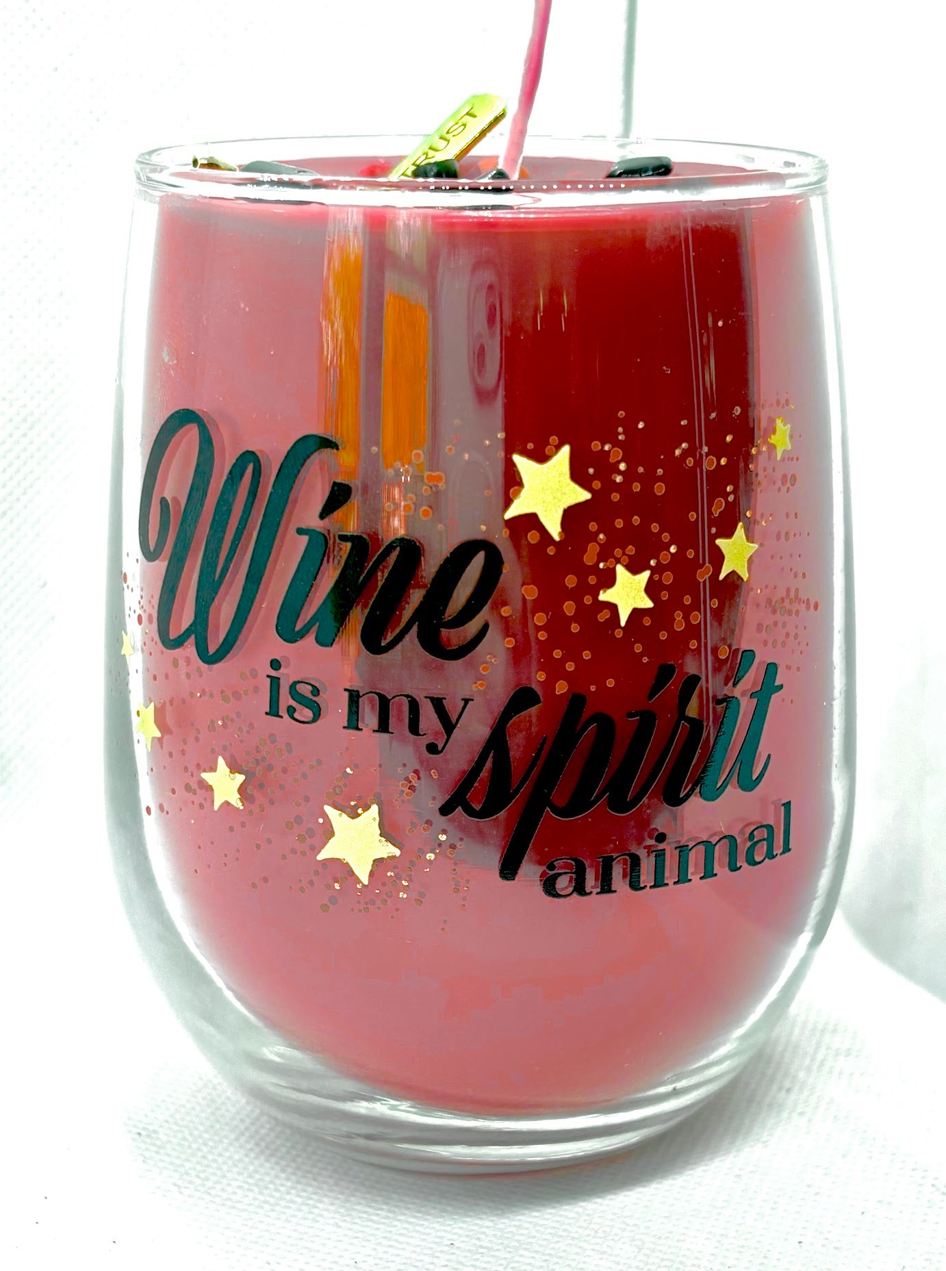Wine is my Spirit Animal Candle